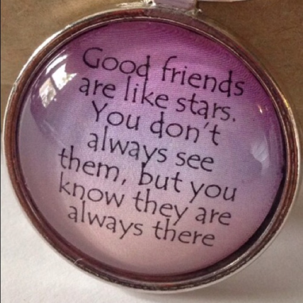 Good friends necklace or keychain NEW